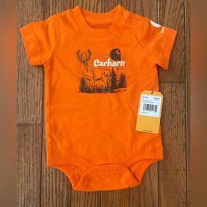 Carhartt baby boys’ short sleeve onesie. Size 3M. NWT.